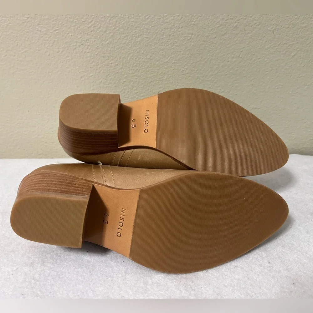 Anthropologie Nisolo Mia Everyday Ankle Bootie Shoes Womens Sz 6.5